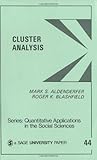 Cluster Analysis (Quantitative Applications in the Social Sciences)