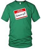 Hello, My Name is Darrell Fine Jersey T-Shirt, Kelly Green, L