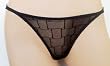 Ladies Low Rise Textured Mesh Thong - One Size Fits Most - 5 Colors