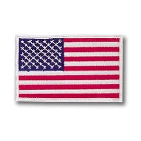 American Flag w  White Trim Patch by 