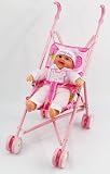 (Pink Doll) Pink Baby Doll Stroller Good Quality safe Toys for girls and children with Battery operated Baby Doll