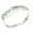 Solid English White Gold Ladies Natural Aquamarine Eternity Band Ring - Size 5 - Finger Sizes 5 to 12 Available