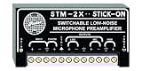 RDL STM-2X Microphone Preamplifier Low-Noise, Remote Toggle Type Switch or Push to Talk Button