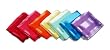 Square Satin Striped Scarf in Assorted Colors 21"