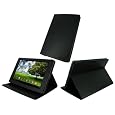 Roocase Multi-angle (black) Leather Folio Case Cover For Asus Eee Pad