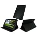 rooCASE Multi-Angle (Black) Leather Folio Case Cover for Asus Eee Pad Transformer 10.1-Inch TF101 Android Tablet Wi-Fi