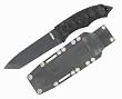Cord Wrapped Handle 4MM Tanto Black Blade w/ABS Sheath - Valor 3575, Knives Tanto