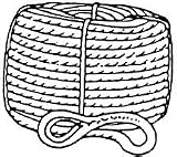 BUCCANEER ROPE CO. DOUBLE BRAID NYLON ANCHOR LINE GOLD/WHITESize: 1/2' x 150'