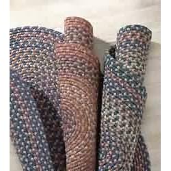 Carpets Mauve Nylon, 8 x 11 Braided Rug by The Renovators Supply