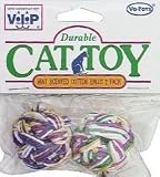 Vo-Toys Mint Flavored Cotton Balls 2 per pack Cat Toy