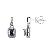 14K Exquisite Tanzanite and Diamond Earring (NEW ARRIVAL)