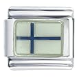 Flag Of Finland Italian Charm Bracelet