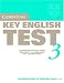 Cambridge Key English Test 3 Student's Book: Examination Papers from the University of Cambridge ESOL Examinations