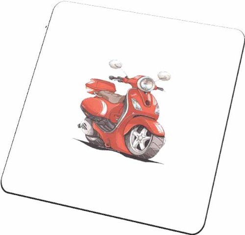 Personalisiertes Koolart - Vespa LX 50 Bike - Glasuntersetzer aus Holz
