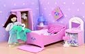 Le Toy Van Dolls House Wooden Accessory set - Songbird Bedroom