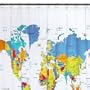 Travel Destinations - VINYL Shower Curtain - The World