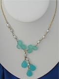 GEMSTONES SILVER CHAIN FRESH WATER PEARLS ,QUARTZ JP611 by World of Watches and Gems