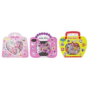 Japanese Sanrio Hello Kitty Bead Sticker Pack, 1 (only one pack, NOT three) of the 3 will be randomly sent.