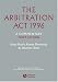 Book The Arbitration Act 1996: A Commentary