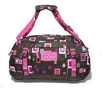 Jansport 50cm Duffel - Chocolate Chip/Pink Daquiri 2 Square