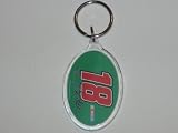 BOBBY LABONTE #18 Team Colors & Logo (4 Inch) Acrylic KEY CHAIN