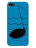 Musical Note Hard Back Shell Case / Cover for Iphone 5 and 5s - Blue