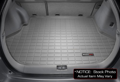 img View detail 2007-2011 GMC Yukon Denali Behind 2nd seat w/o 3rd row seat WeatherTech Grey Cargo Liners All Weather from amazon.com