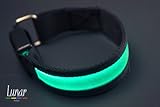 LED High Visibility Flashing Safety Armband Running Cycling Walking Reflective LED Armband - Lunar Armbands (Green)