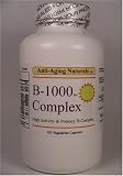 Anti-Aging Naturals(TM): B-1000(TM) Complex! High Activity(TM) & Potency B-Complex with MAX ENERGY Producing B-Vitamins and Curcumin 120 Vegetarian Capsules. 3 BOTTLES FOR EXTRA SAVINGS (only $20.95 per bottle)!