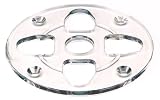 Milwaukee 49-54-1026 Clear, 7-Inch Diameter,1-3/16-Inch Center Hole Sub-Base