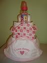 I Love My Mommy Hearts 3 Layer Diaper Cake (Decorated All Around) - Comes Decoratively Wrapped Making it a Great Gift or Shower Centerpiece - Other Gift Options Also Available