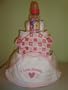 I Love My Mommy Hearts 3 Layer Diaper Cake (Decorated All Around) - Comes Decoratively Wrapped Making it a Great Gift or Shower Centerpiece - Other Gift Options Also Available