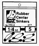 South Bend Sporting Goods FRC2 Rubber Center Sinker