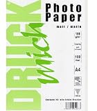 100 Blatt - DIN-A4 - doppelseitiges (!) Druck mich Fotopapier - 180g m² - Obrfläche: Matt - hochauflösend