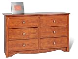 Condo 6-Drawer Dresser - Cherry