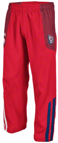 New Jersey Nets Red 2011-2012 On-Court Warm-Up Pants