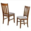 Aaron Dining Chair in Oak Finish (Pack of 2) By Berkline Family Dining