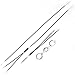 Surepromise BMX Gyro Brake Cables (Complete Set) Front and Rear (Upper and Lower) Spinner Rotor Black