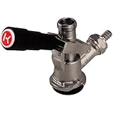 Kegco KC KT85D-L Beer Keg Coupler D System Tap Lever Handle, Black