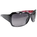 Journey Plaid Oversized Fashion Sunglasses - Red