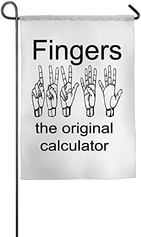 Fingers The Original Calculator Garden Flag