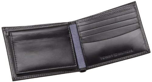 Tommy Hilfiger Mens Passcase, Black, One Size