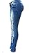 Jack David/Sweet Look / Rue21 Juniors Womens Blue Denim Jeans Stretch Skinny Ripped Distressed Jean Pants (21, Sweet Look K435B Blue Ripped)