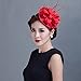Lady Pillbox Hat Bridal Fascinator Wedding Feather Hair Clip Headwear