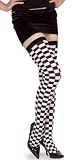 Adult Womens Checkered Thigh Highs 4121pF2PTAL. SL160 Adult Womens Checkered Thigh Highs
