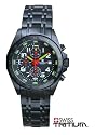 Smith & Wesson&reg; Ambassador Tritium Chronograph Black Stainless Steel Watch
