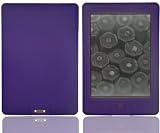 Sigma-Accessories : High Quality Soft Silicone Skin / Case / Cover For New Amazon Kindle 4 4th Gen Wi-Fi 6" Inch 2011 E-book E-Reader With Display Screen Protector - Purple