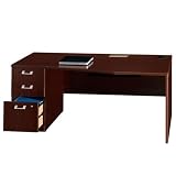 72 Desk with Left Pedestal