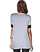 YesFashion Women's Casual Round Collar Short Sleeve T-Shirt Blouse Tops