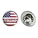 President Trump American Flag Metal 0.75